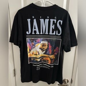 Only & Sons CelebrityIcons Lebron James “King James” Men’s Black T-shirt Sz M